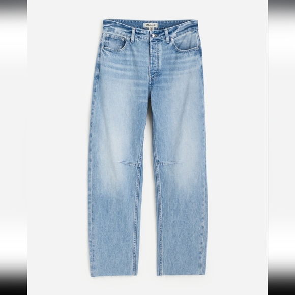 Madewell The Darted Barrel Leg Jean In Edmonson Wash